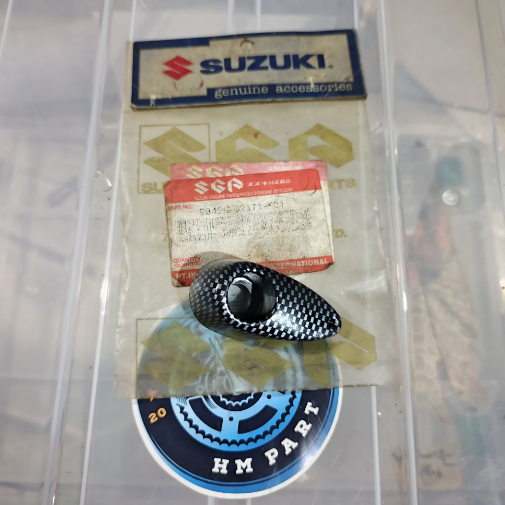 Suzuki Skywave Hayate Gantungan Barang Carbon Ori SGA Thailand Rare Nos