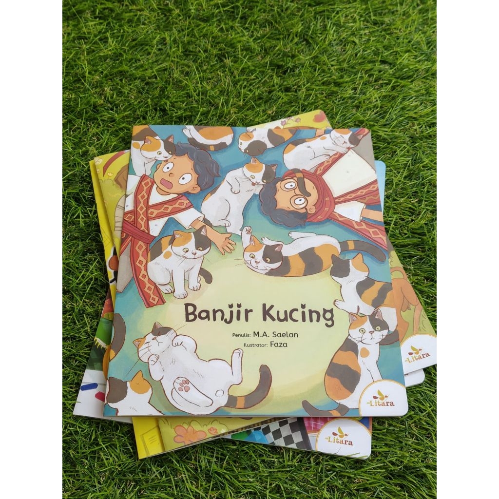 Litara seru Numerasi: Banjir Kucing - buku cerita anak