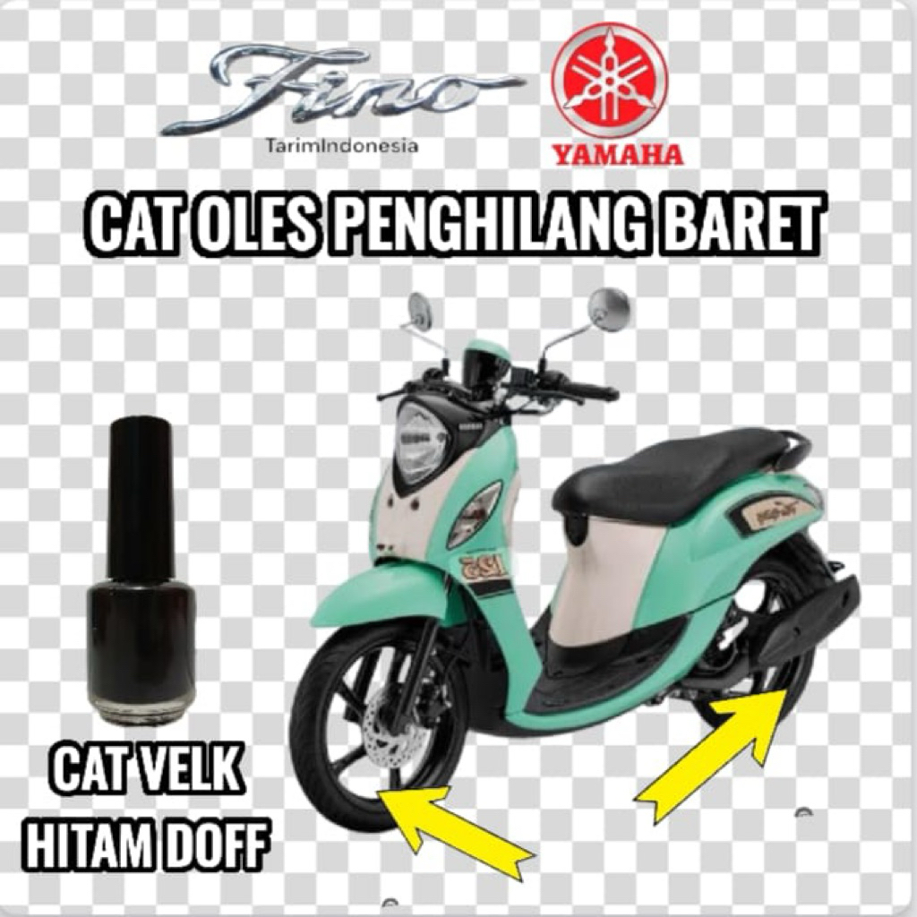 Cat Oles Velk Velg Hitam  Doff Black Doff Penghilang Baret Motor Yamaha Fino Lama