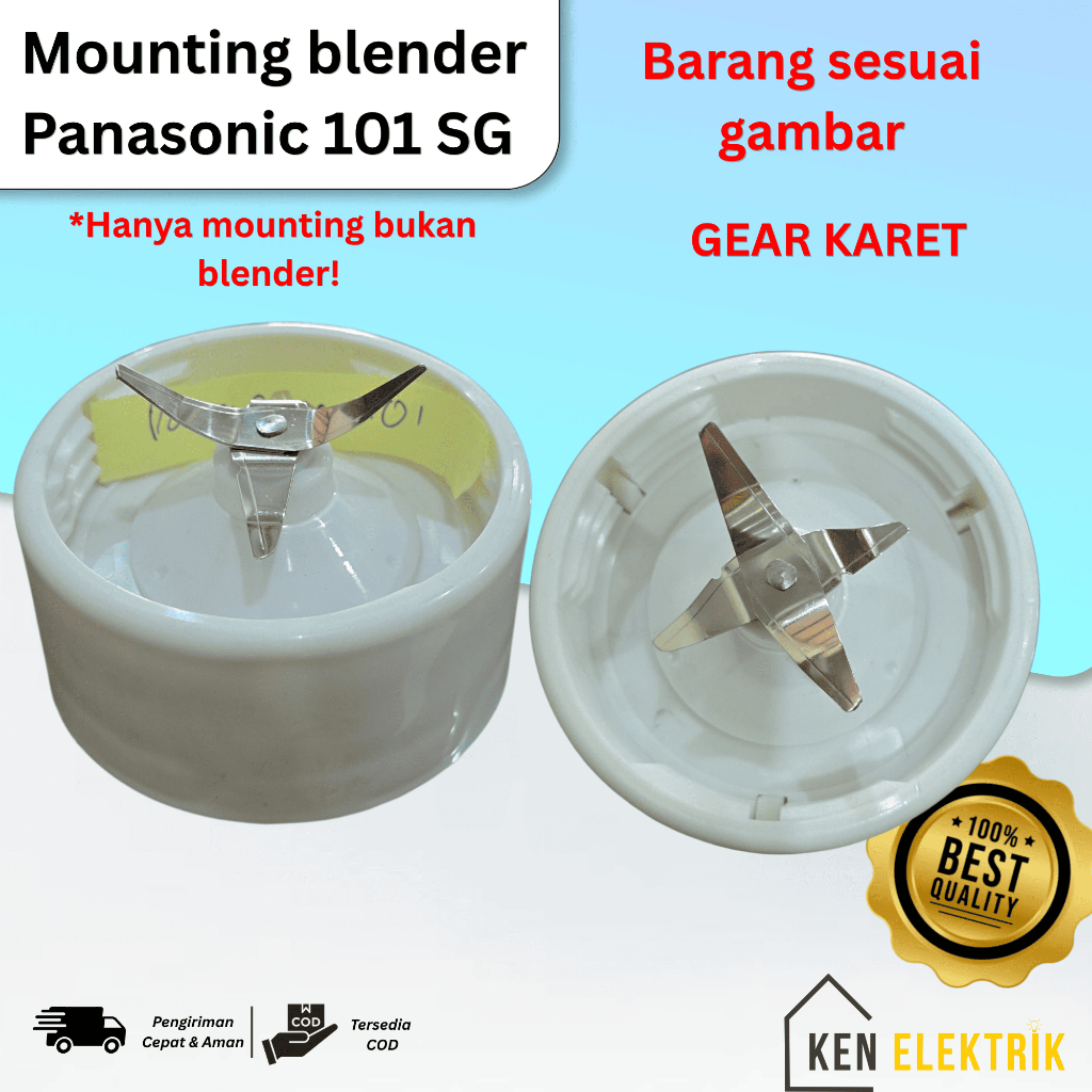 MOUNTING / PISAU BLENDER MODEL PANASONIC MX-J1G/101 SG - DUDUKAN BLENDER PANASONIC
