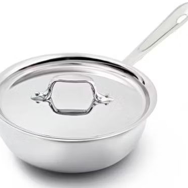 All-Clad Saucier Pan, 2-Quart,4212,White
