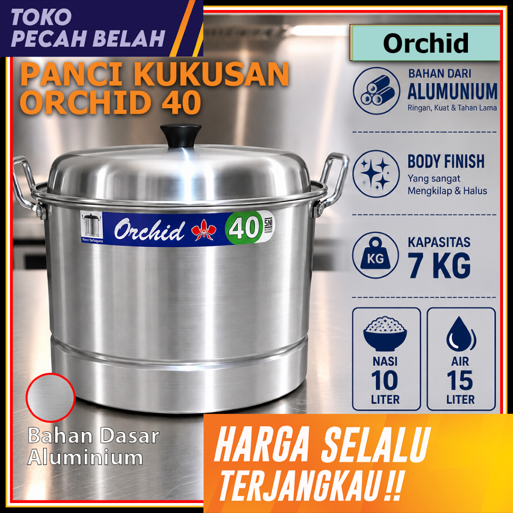 Panci Serbaguna Dandang Langseng / KALAKAT KUKUSAN ORCHID 40 CM Maspion