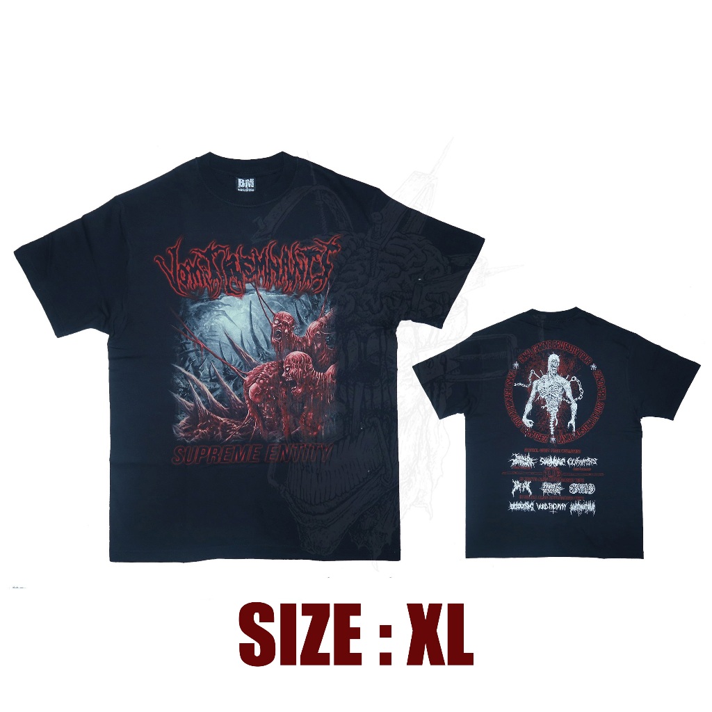 ORIGINAL & BERLISENSI - T-SHIRT - VOMIT REMNANTS - SUPREME ENTITY | BRUTAL DEATH METAL | EXTREME MUS