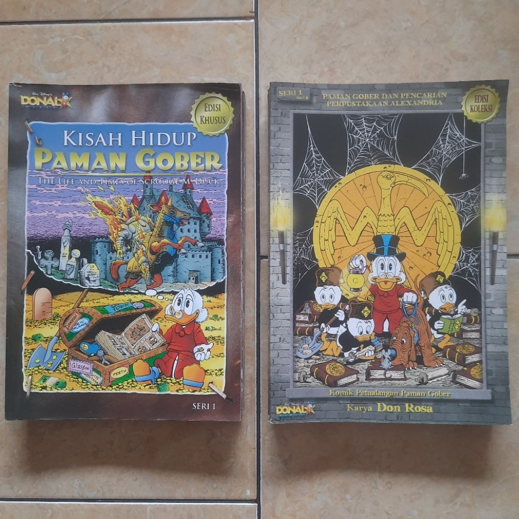Harga Per Set Komik Donal Bebek Komik Petualangan Paman Gober 1-8 Tamat Edisi Koleksi / Kisah Hidup 