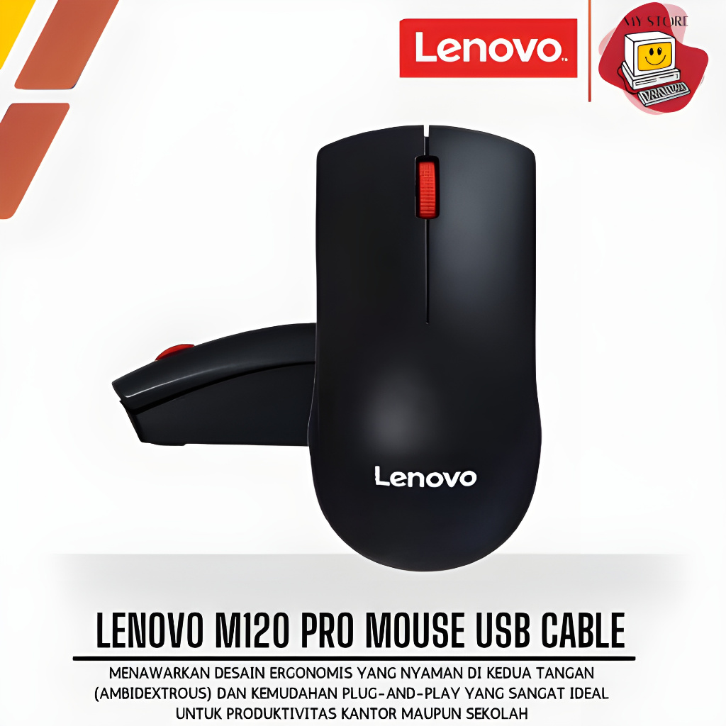 Lenovo M120 PRO USB Cable Mouse Original