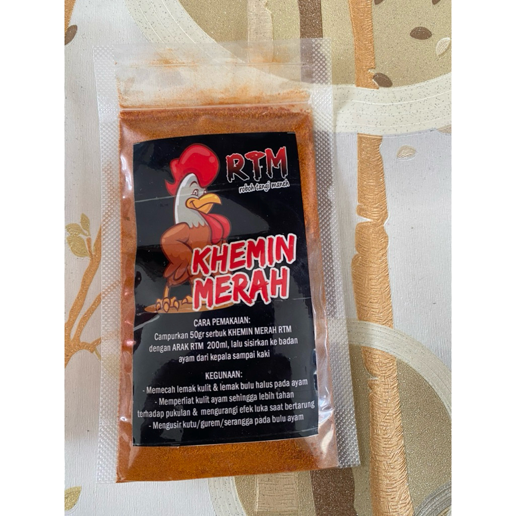 Kemin Ayam Aduan RTM 50 Gram - Mencegah Kutu, Menebalkan Kulit, Mempercepat Ngaireng