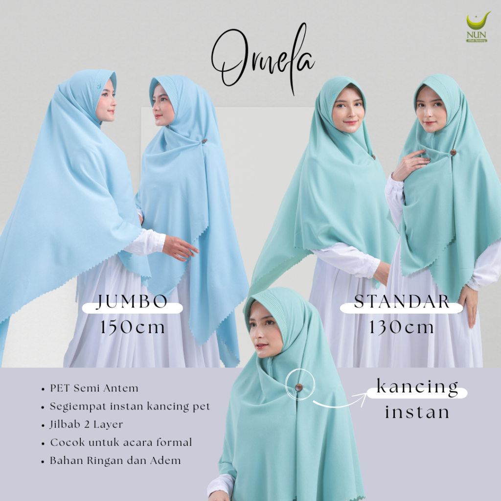 Jilbab Ornela NUN JILBAB / jilbab instan / kerudung instan / kerudung pet antem / kerudung diamond /