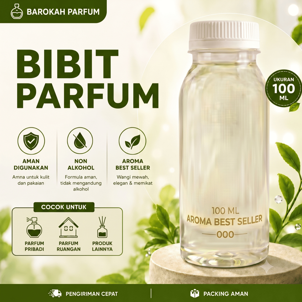 Parfum Bibit RAUDHAH 100ml Tanpa Alkohol