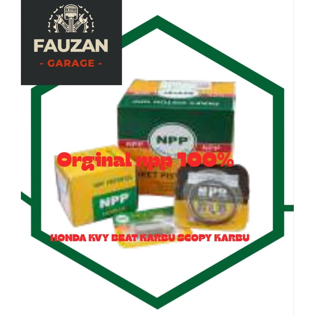 PISTON KIT NPP KVY (HONDA BEAT SCOPY, SPACY KARBU)