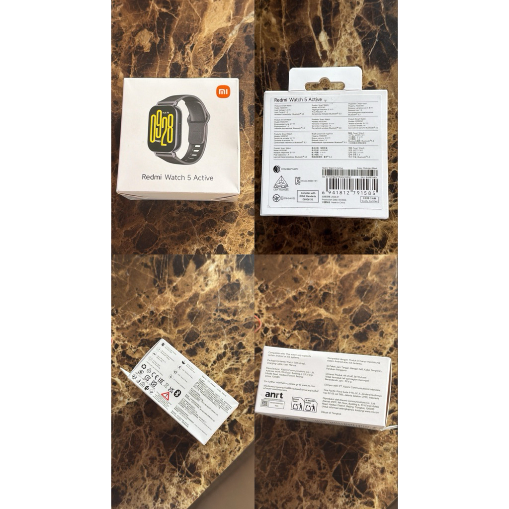 NEW Xiaomi Redmi Watch 5 Active 2.0" LCD Display olahraga lari tenis yoga padel Tahan air 5ATM Bater