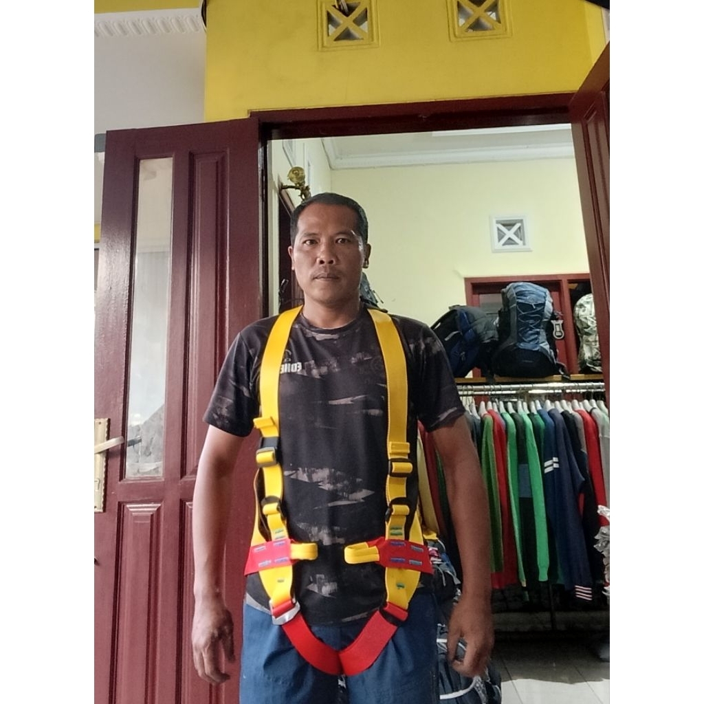 full body harnes dewasa safety keamanan kerja peralatan climbing panjat tebing Harness pendakian