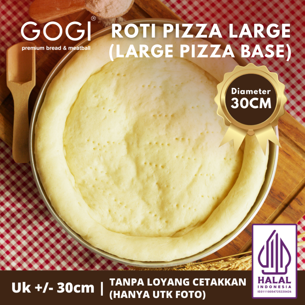 1 Pcs Frozen Roti Large Pizza Base 30cm (Tanpa Loyang Cetakkan) Roti Pizza Bread Roti Pizza Dough Br