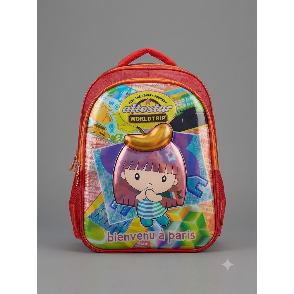 Italy Bags - Tas Ransel Anak Alto Star Worldtrip – Free Jas Hujan & Dilengkapi Sekat Buku/Laptop