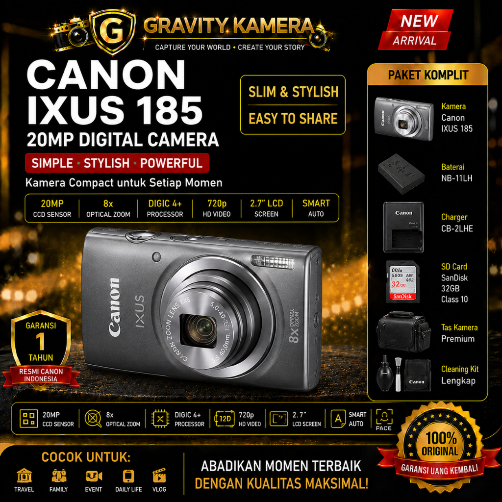 CANON IXUS 185 / KAMERA CANON IXUS 185 / IXUS 185 CANON