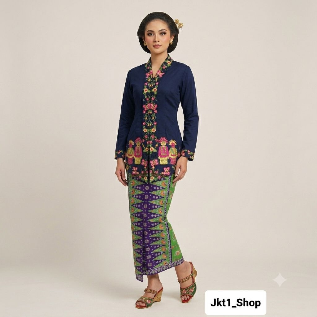 kebaya encim ondel ondel // set kebaya encim modern // encim ondel ondel