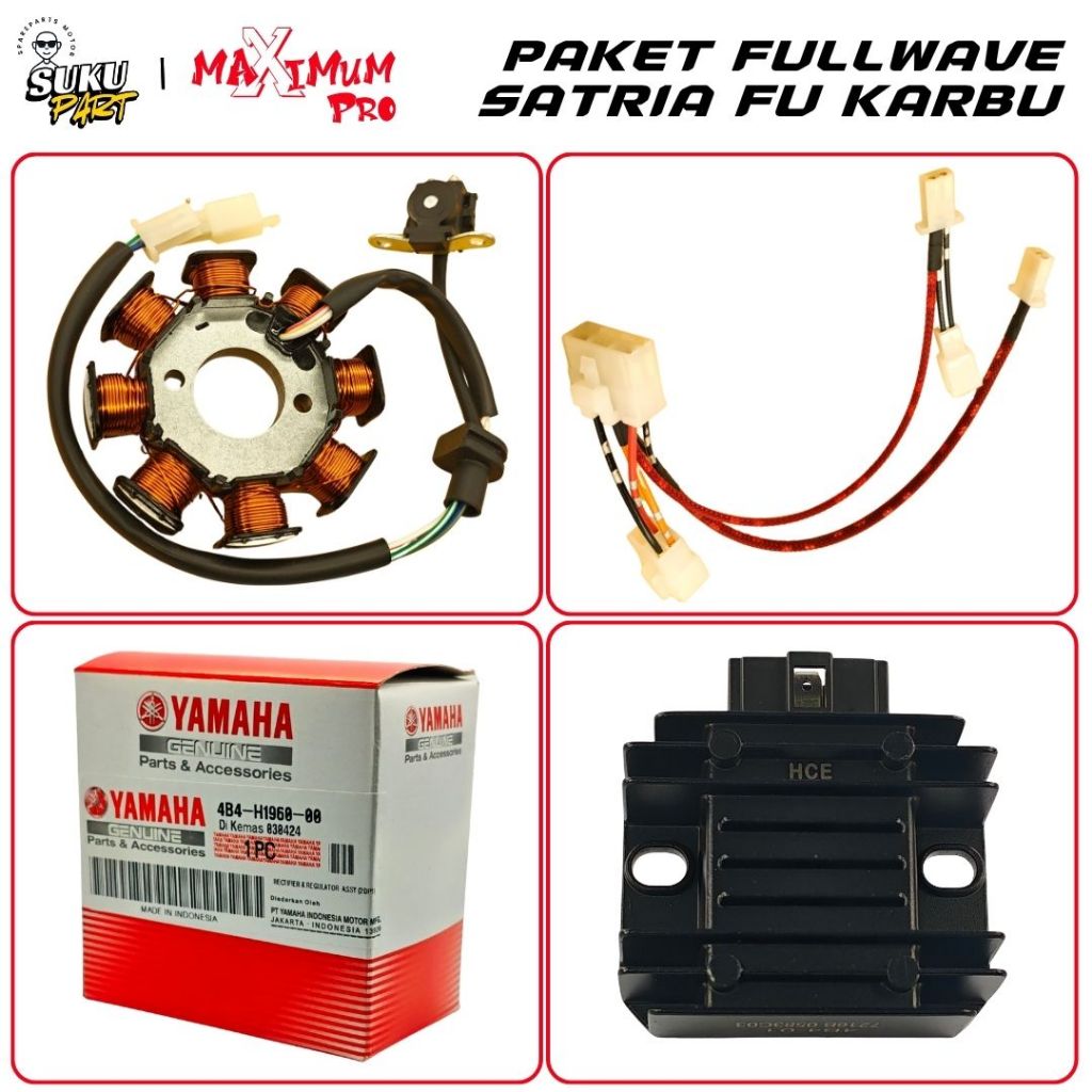 KABEL FULLWAVE SATRIA FU 150 KARBU PNP KABEL FULLWAVE DC KONVERTER FULLWAVE BRAIDED SLEEVE RAPIH