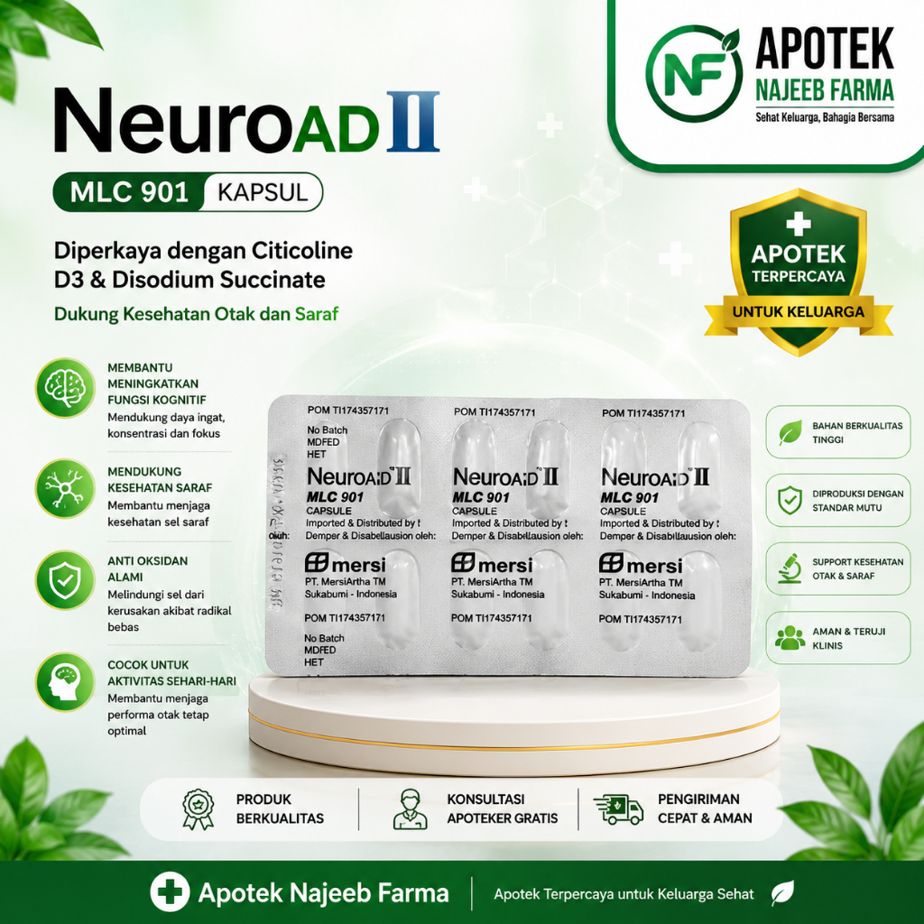 Neuroaid Ii Mlc 901 Box 60 Kapsul