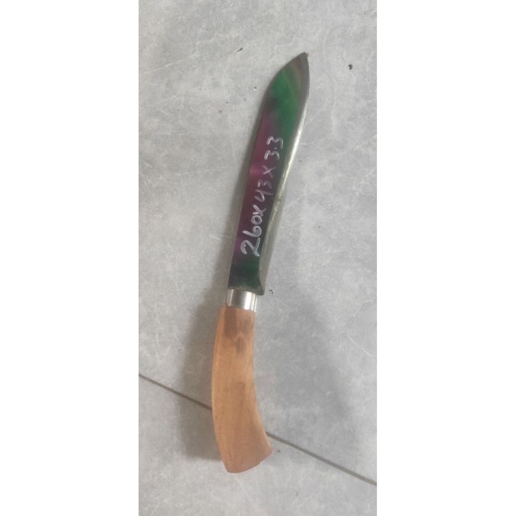 pisau sembelih baja hss d2 pelangi