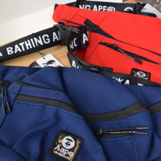 Waist bag Aape by A Bathing Ape/ Bape Original - Available Red and Navy