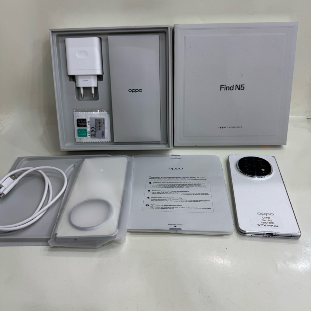 Oppo Find N5 16/512gb Fullset Second Garansi Resmi