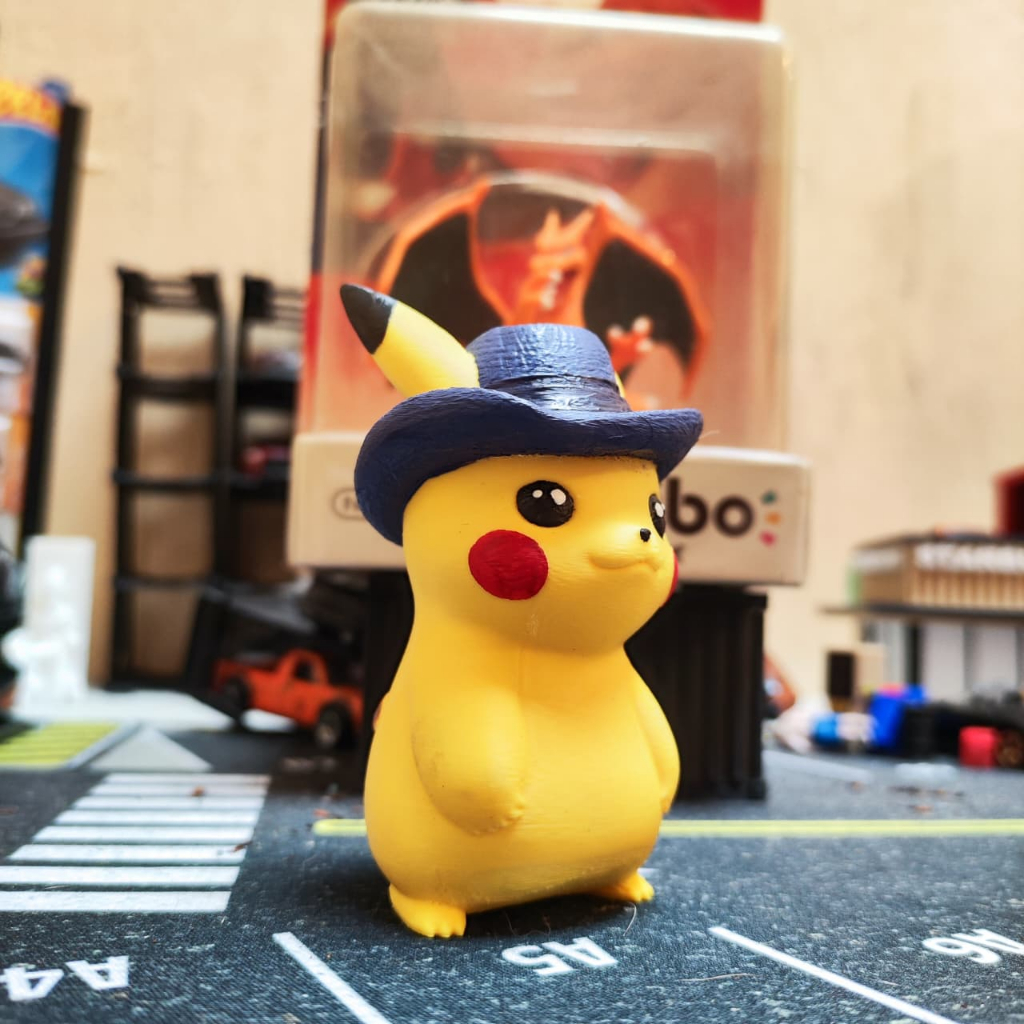 Pikachu Van Gogh - Statue pikachu van gogh - Pikachu figure