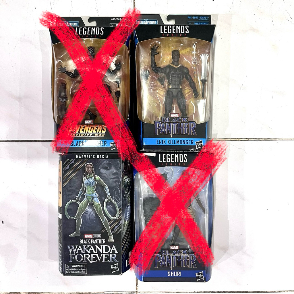 Marvel Legends Black Panther Killmonger Shuri Nakia