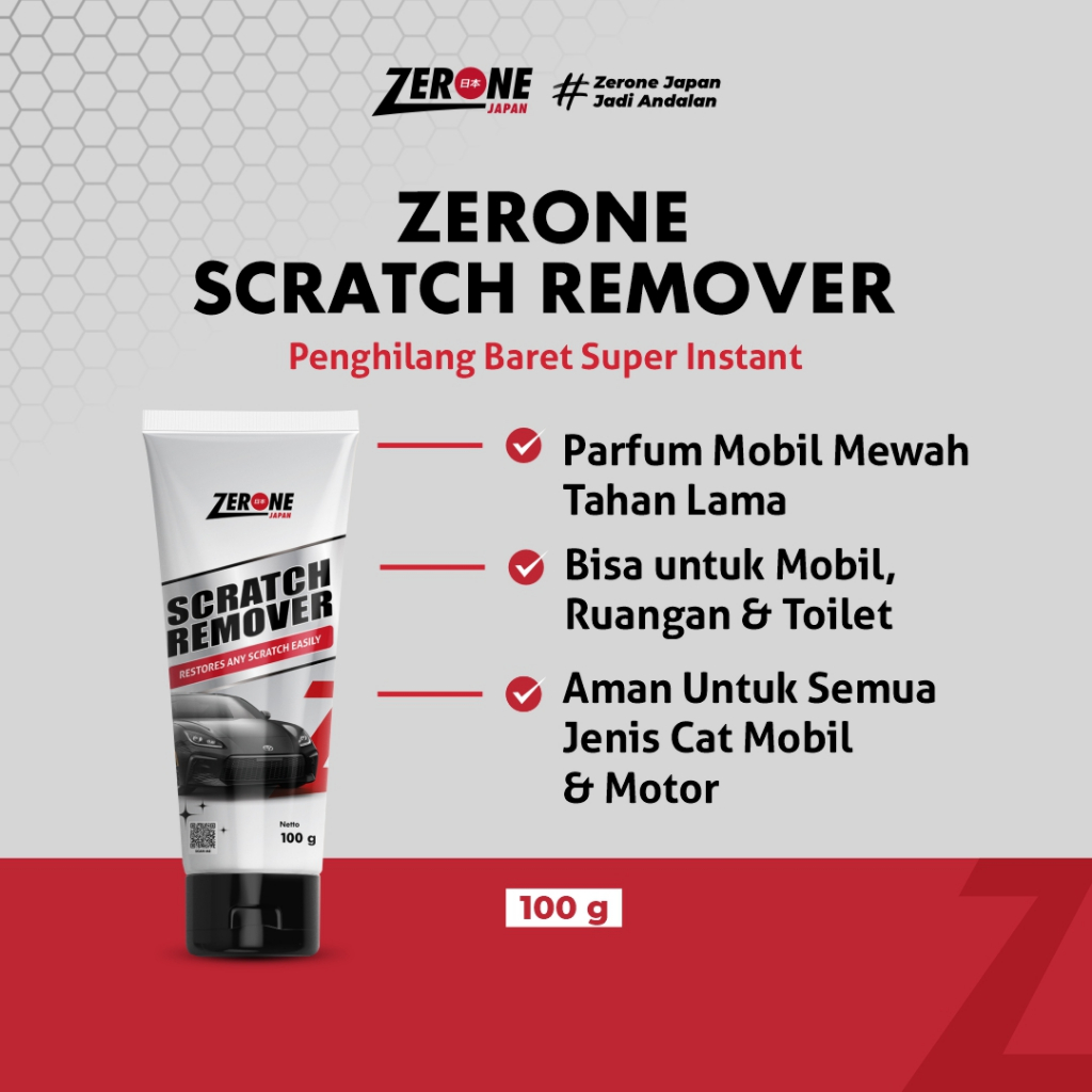 Zerone Japan Scratch Remover Penghilang Baret Body Motor Mobil Halus Pembersih Interior Dalam AC Cle