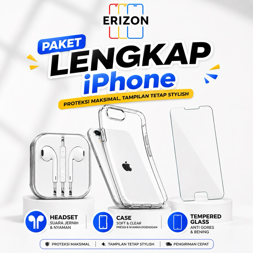 Softcase, headset,Antigores IPHONE 6s - xs
