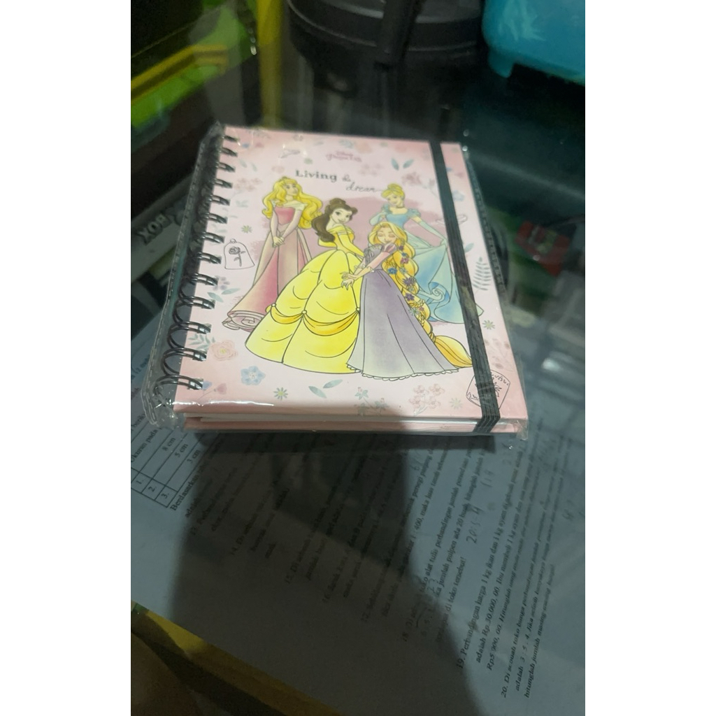 Notebook Diary Princess Belle original souvebir goodiebag