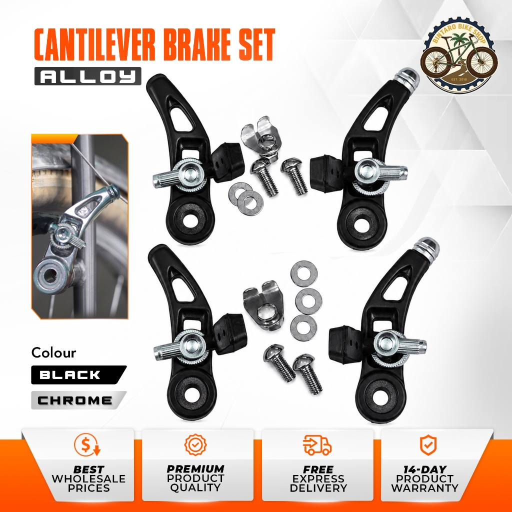Cantilever Brake Caliper Set Rem Cantilever Sepeda Front & Rear Sepeda Gunung MTB Federal Furly DLL