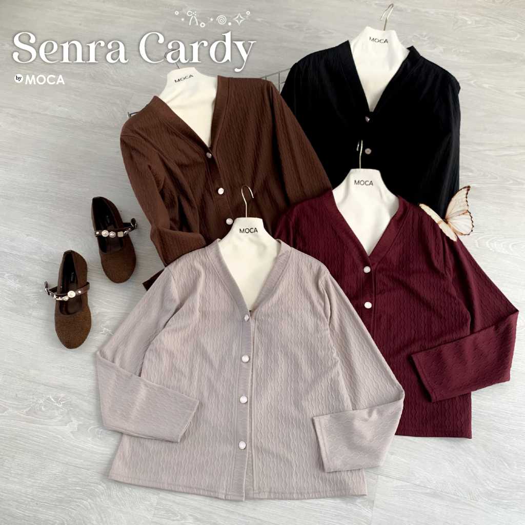 SENRA CARDY KNIT TEXTURE PREMIUM NYAMAN SIMPEL BY MOCA