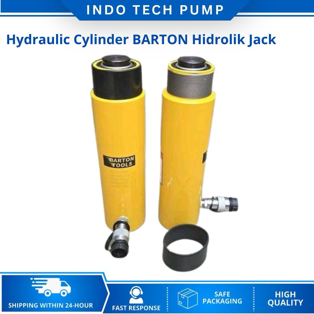 BARTON Hydraulic Cylinder 25 Ton Stroke 210mm RC-258 / Silinder Hidrolik Jack Heavy Duty 25T RC 258