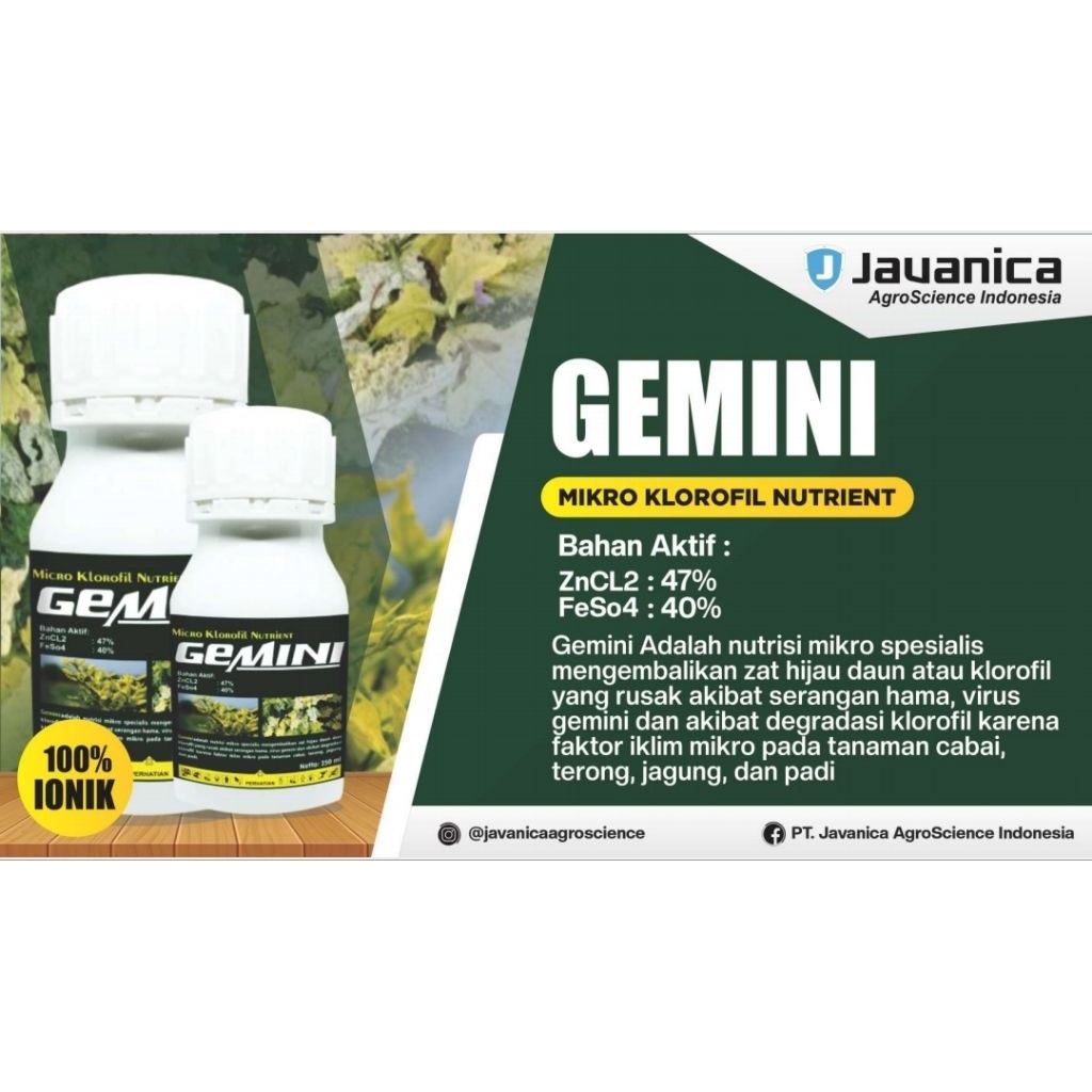GEMINI 100 ml anti virus tanaman