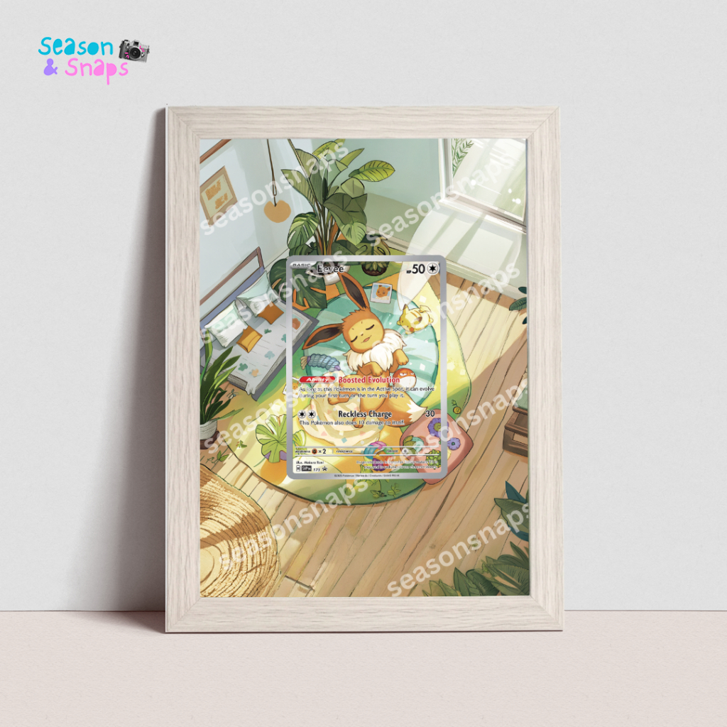 SEASONSNAPS Pokemon TCG Extended Art Frame - Eevee AR (Promo)