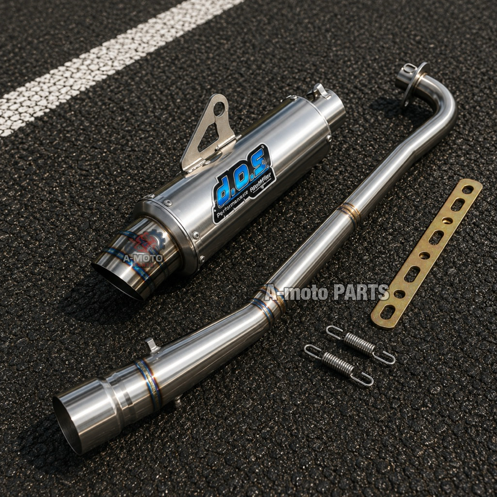 Knalpot Racing DOS Satria fu 150 karbu new / jupiter mx old / jupiter mx new / jupiter mx 135 / knal