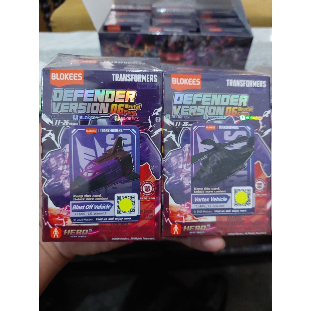 "VORTEX VEHICLE, BLAST OFF VEHICLE" Blokees Transformers Defender Version 06 (OFC)