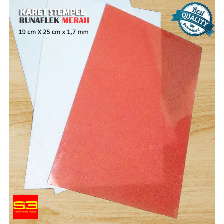 Karet Stempel Runaflek Merah