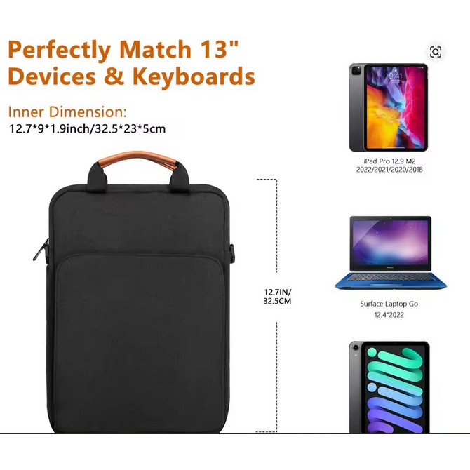 Tas Laptop Tas Selempang Shoulder Bag MacBook Air M1 Case 2023 New M2 13 inch Laptop Bag for iPad Ai