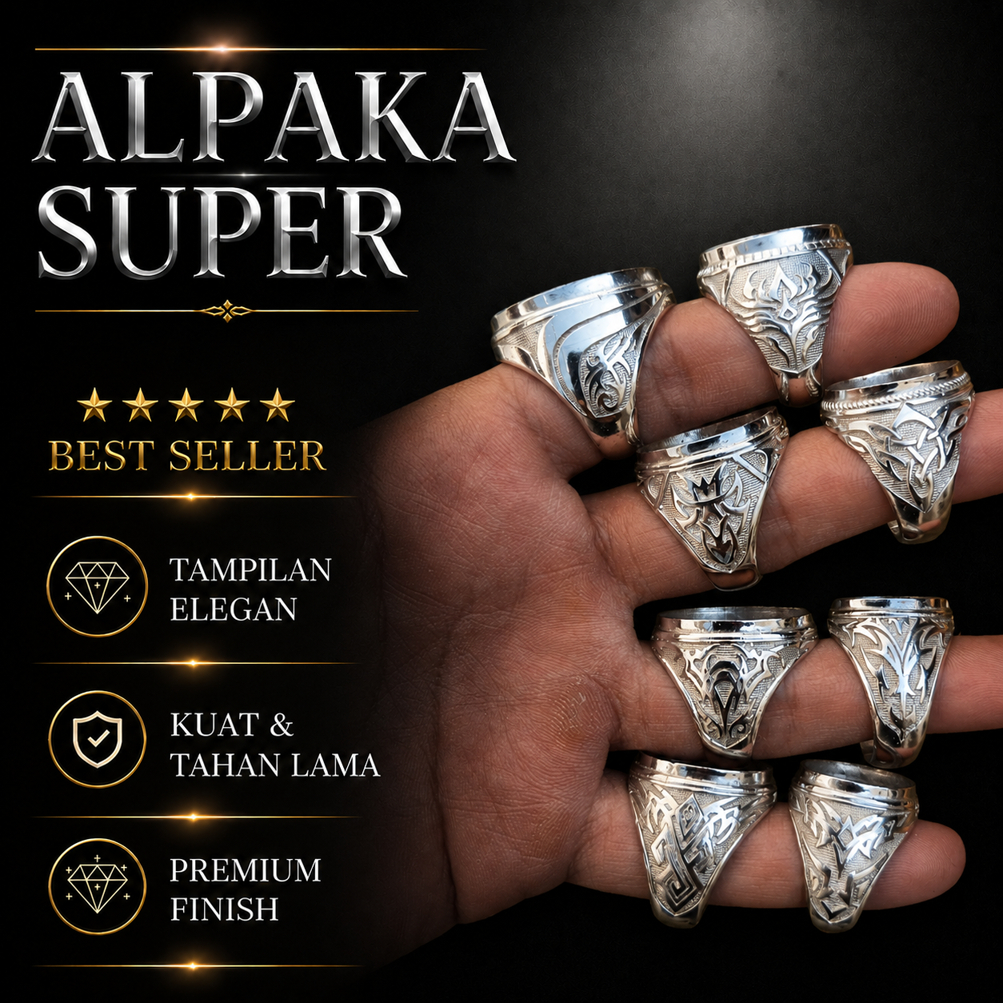 Ring Cincin Emban Akik Alpaka Super