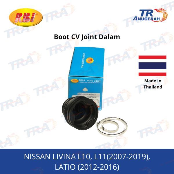 Karet boot cv joint dalam RBI Livina, Latio