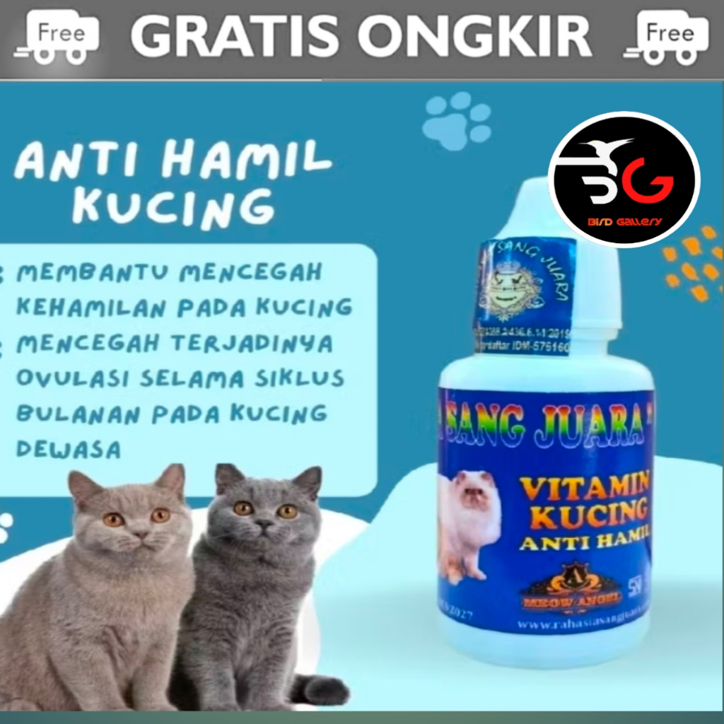 OBAT ANTI HAMIL KUCING VITAMIN KUCING ANTI HAMIL RSJ