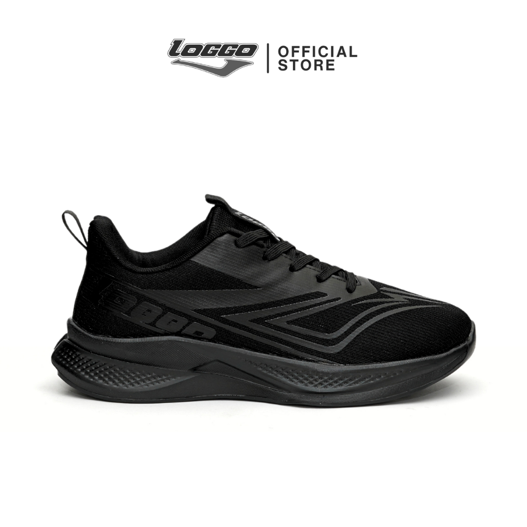 Loggo Caesar Series Running Sepatu Lari Sneakers Sport Unisex - Hitam