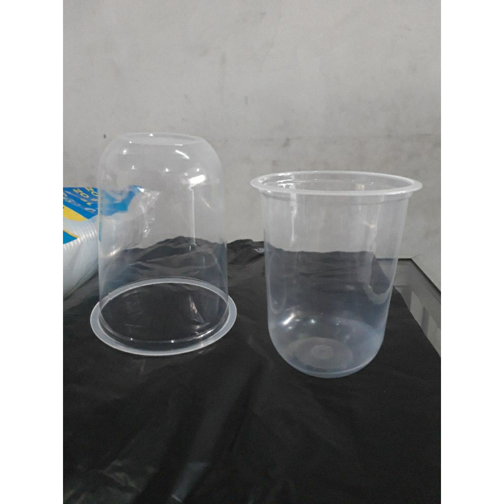 TIP TOP GELAS PLASTIK CUP OVAL 14OZ