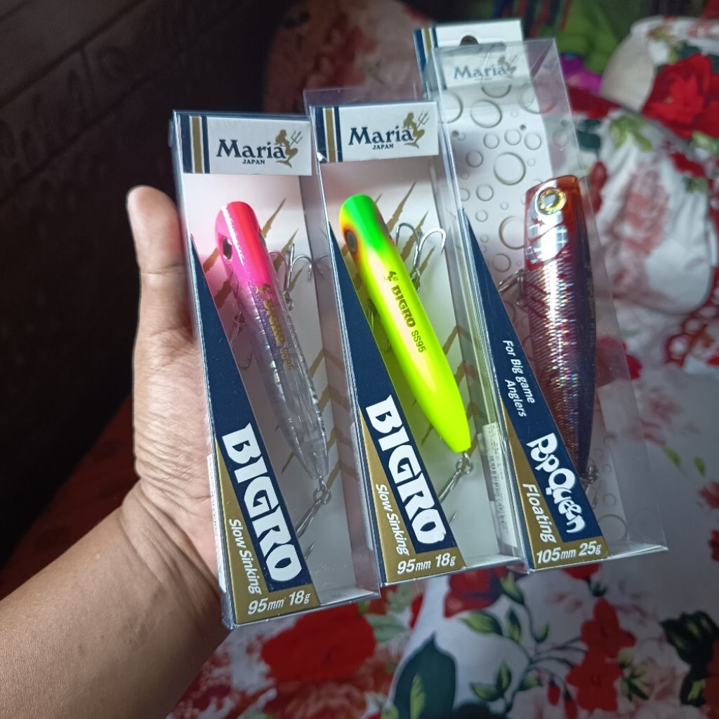 Borongan 3 PCS Lure Maria Japan (NEW/Baru)