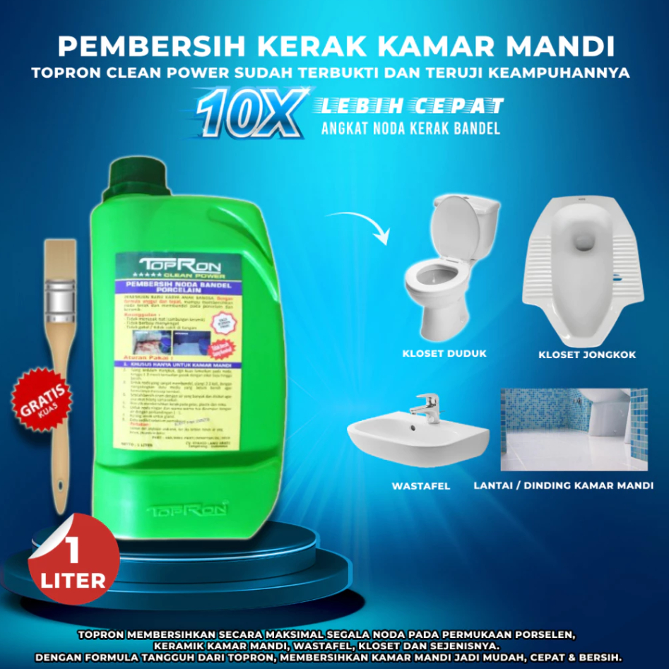 Toilet Cleaner Pembersih Kerak Kamar Mandi Topron Clean Power