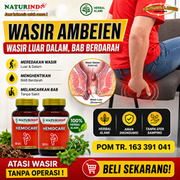 Obat Wasir Ambeien, obat ambeien paling ampuh, obat ambeien, Hemocare Naturindo