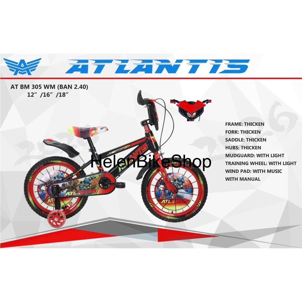 Sepeda bmx 16 Inch Atlantis (Eksepdisi/Cargo)