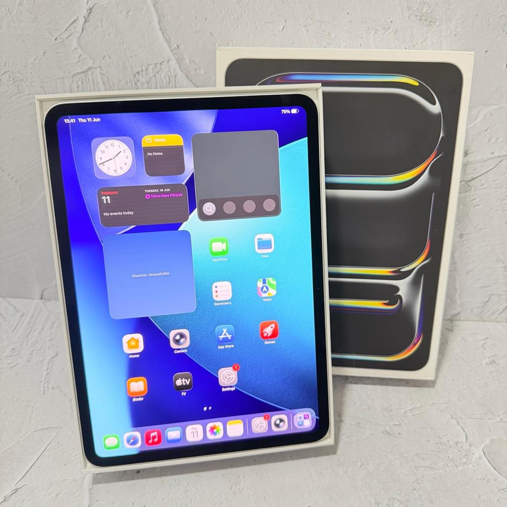 IPAD PRO 11 INCH M4 A2836 256GB WIFI ONLY FULLSET SECOND ORI