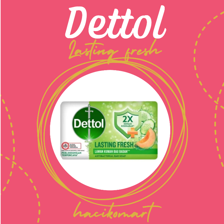 sabun batang dettol lasting fresh 100gr