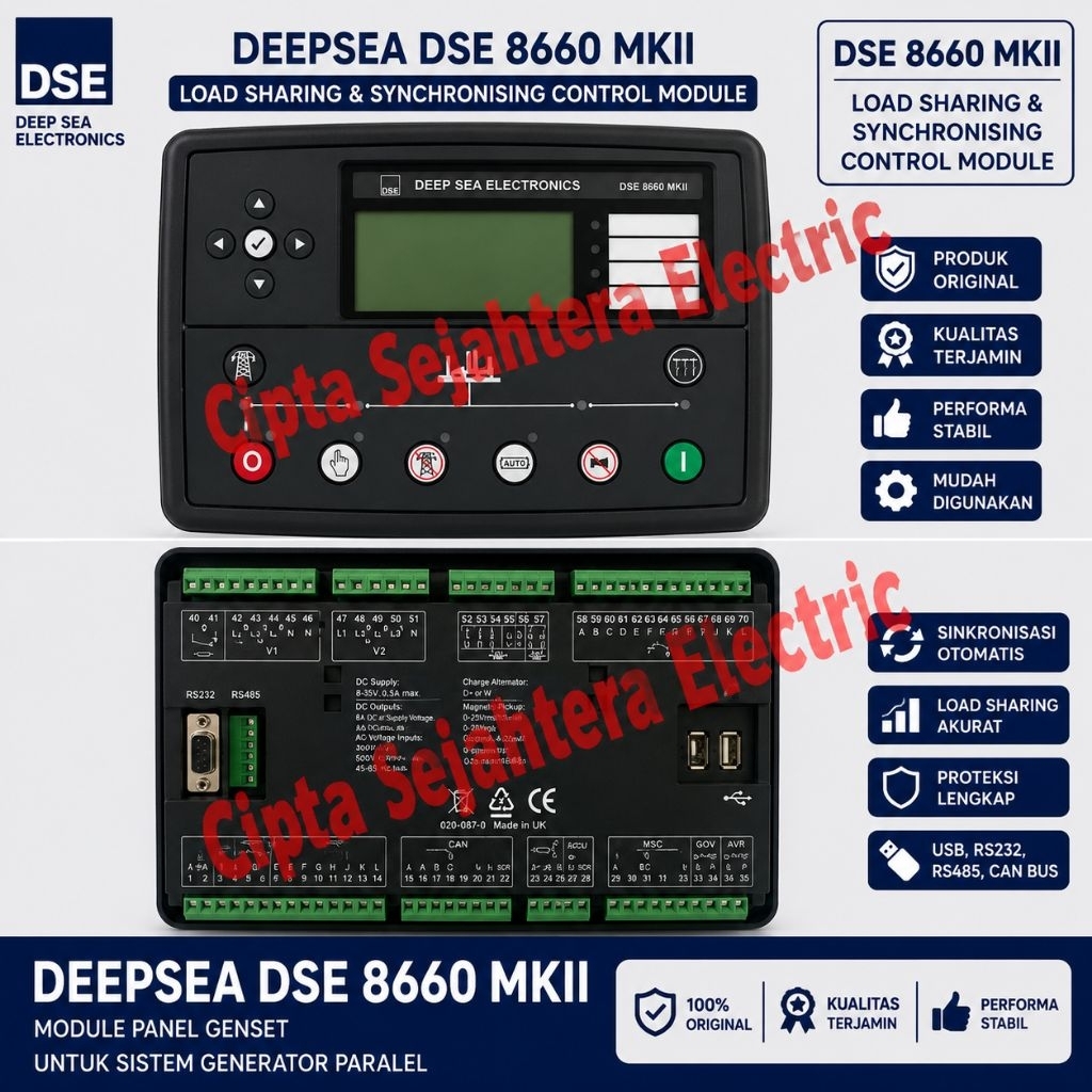 module deepsea dse 8660 mkii original dan modul deepsea dse 8660